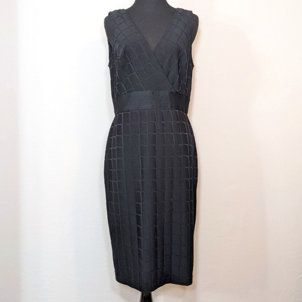 Kay Unger Black Cap Sleeve Dress